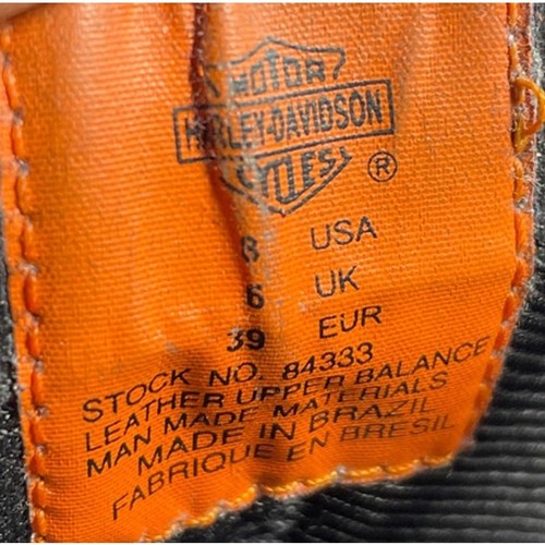 Womens Harley Davidson Harness Stilletto Heeled Leather Boots Size 8 Black - Picture 7 of 7