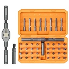 42 in 1 Magnetic Ratchet Screwdriver Set with Ergonomic Handle and Storage Box