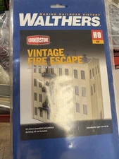 Walthers Cornerstone HO Vintage Fire Escape Kit #933-3729 Sealed