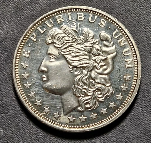 Silver Trade Unit "Morgan Dollar" 1 oz .999 Fine Silver Round