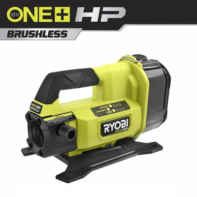 #ad RYOBI ONE HP 18V Brushless 1 4 hp Battery Powered Transfer Pump Tool Only $139.95