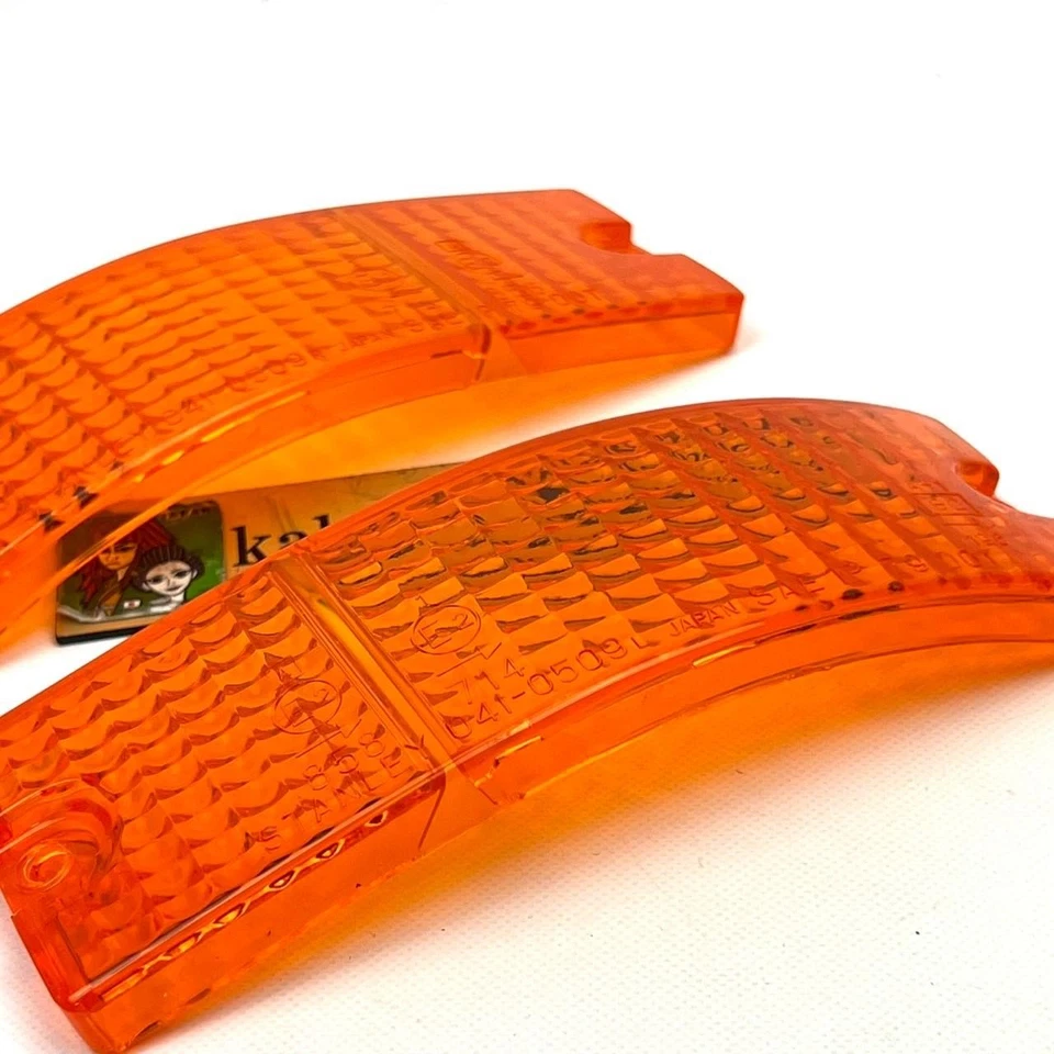 Juego de lentes de señal de giro peine delantero genuino MAZDA RX7 1981-1985 OEM Foto 4 de 4