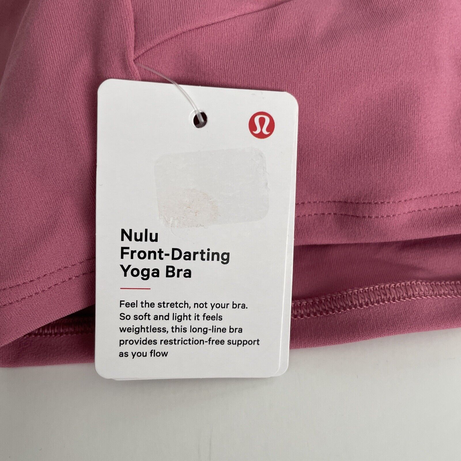 Lululemon Nulu Front Darting Yoga Bra size 4 PBOL Pink Blossom Lt