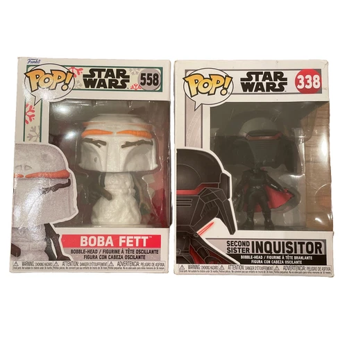 Funko Pop! Star Wars Jedi: Second Sister Inquisitor 338, Boba Fett 558