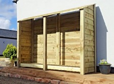 Log Store 4ft/6ft - Width 2270mm x Height 1260 / 1800mm x Depth 810mm - Storage