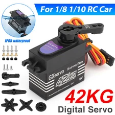 42KG High Torque Digital Servo Motor Metal Gear Steering 180° for RC Car Trucks