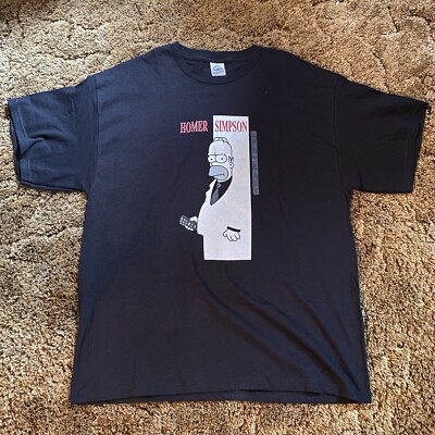Homer Simpson Scarface Vintage T-Shirt XL Delta Pro Weight