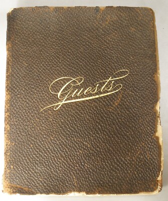 Guest Book with Autographs including Isamu Naguchi, Aaron Copland, and others