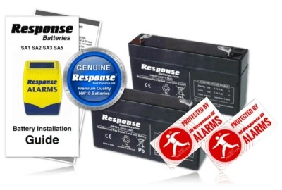 Response Alarm Battery HW10 6v 1.2Ah SA5 Panel Response Battery KIT / RRP £53.99
