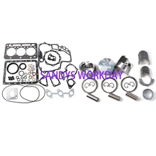 D722 Engine Rebuild kit Full Gasket Kit Piston Ring Bearing For Kubota +0.5mm