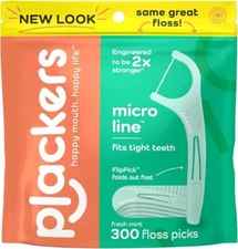 300 CT Plackers Micro Mint Dental Floss Tooth Picks Plastic Oral Teeth Flossers