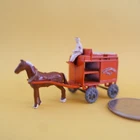 Vintage Moko Lesney Matchbox #7a Horse-Drawn Milk Float Orange Miniature