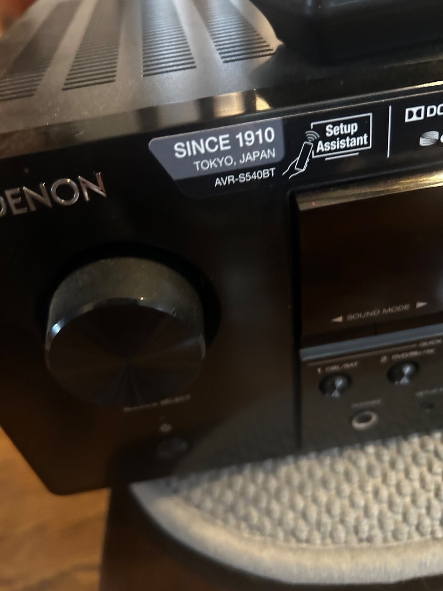 Denon AVR-S540BT 5.2-Channel A/V Receiver - Black