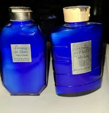 2 EVENING IN PARIS set compact  talcom powder cobalt blue 1940’s 