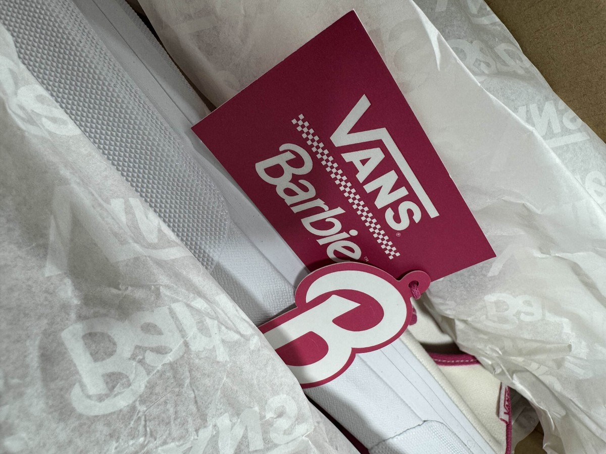 Vans x Barbie Style 93 DX Mary Jane Shoes White Pink VN0A3TKVYL7 Multiple  Sizes!
