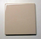 1 Wall Tile FT Florida 554 USA 4-3/8" Square 1980s Gloss Fawn Beige Ceramic Vtg