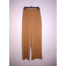 Nasty Gal Collection Wide Leg Pants Ribbed Brown Tan Size 6
