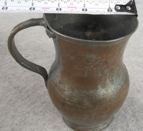 Antique Shapely Hammered Copper Arts and Crafts Mission Mule Mug Drinking Cup - Picture 12 of 13