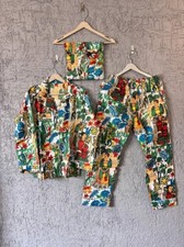 Indian 100 Cotton Floral Print PJ Set Bridesmaid Pajama Set Women Nightwear Suit