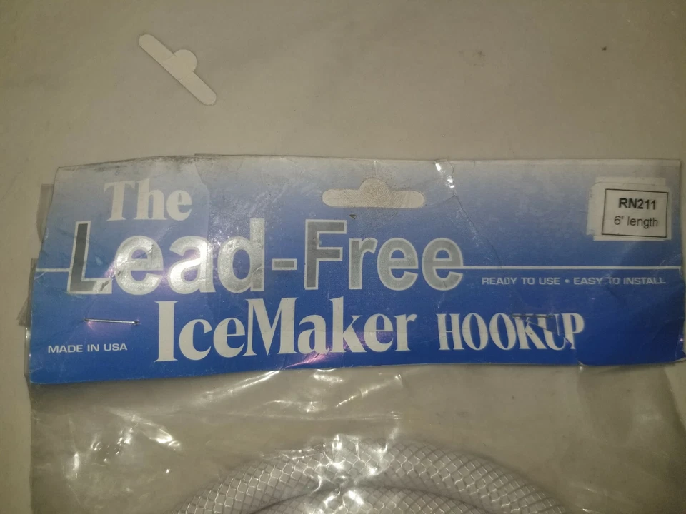 Manguera de 6' sin plomo 1/4CX1/4C, envío rápido para máquina de hielo certificada hecha en EE. UU., envío rápido Foto 2 de 4