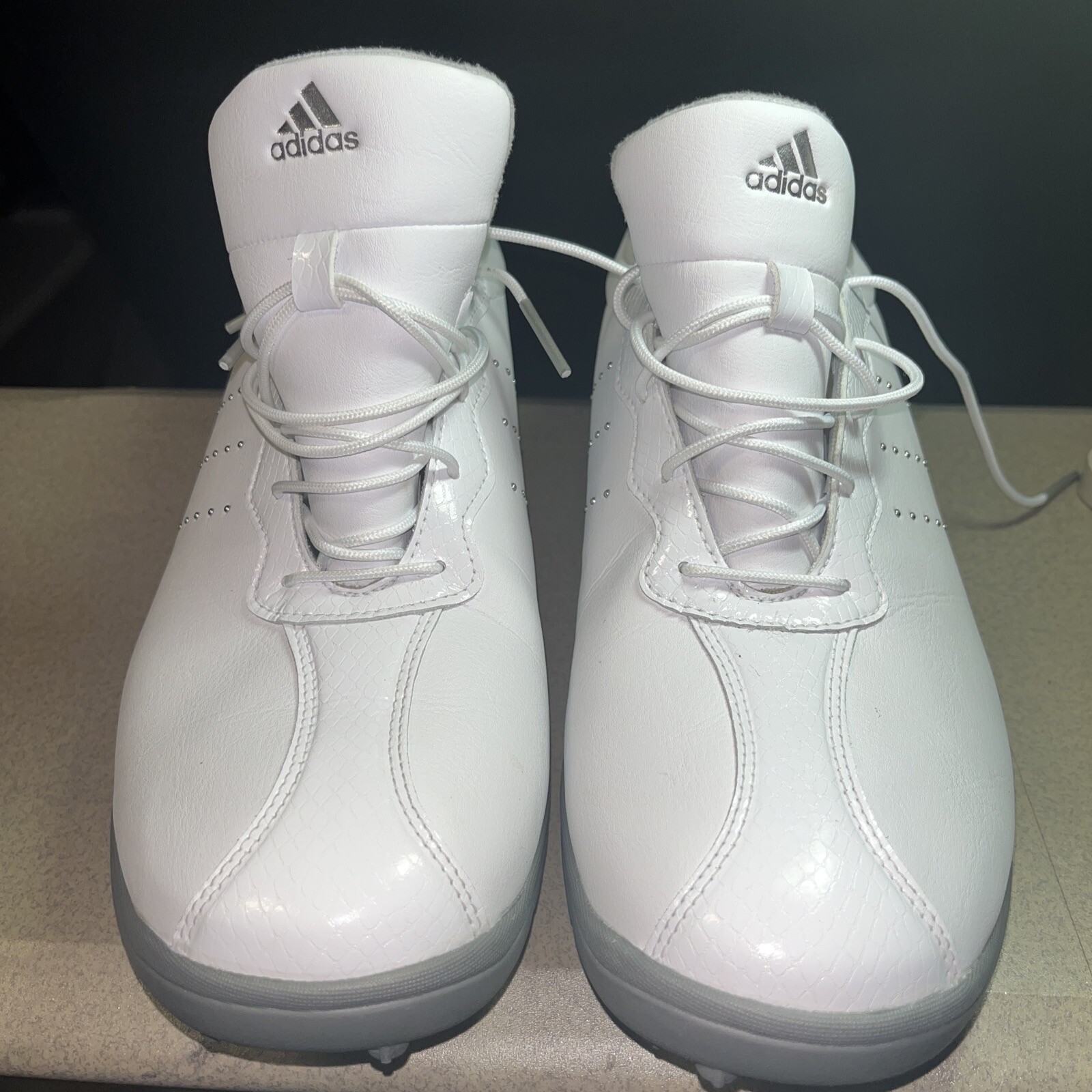 Men&rsquo;s Adidas Adipure golf Shoes Cleats White Size 11