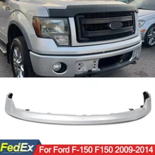 Painted Ingot Silver Front Upper Bumper Cover W/ Hole Fits 2009-2014 Ford F-150