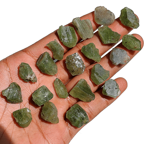 21 Pezzi Peridoto Naturale Grandi Dimensioni Alta Qualità Terra Estratto Cristalli Grezzi da Collezione - Foto 12 di 13
