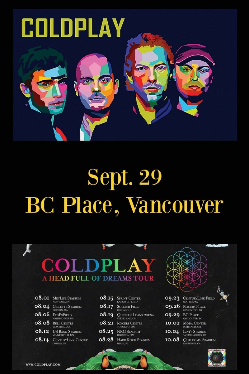 COLDPLAY 日本1500枚限定 リトグラフ　ポスター COLDPLAY 日本1500枚限定 リトグラフポスター