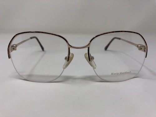 Mario Martinelli Eyeglasses Frame MM Mindy G/Demi Amber 54-15 Gold/Tortoise B189