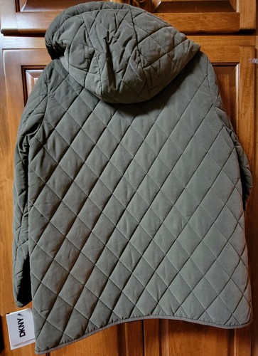 Abrigo con capucha para mujer Dkny M nuevo con etiquetas - Imagen 3 de 5