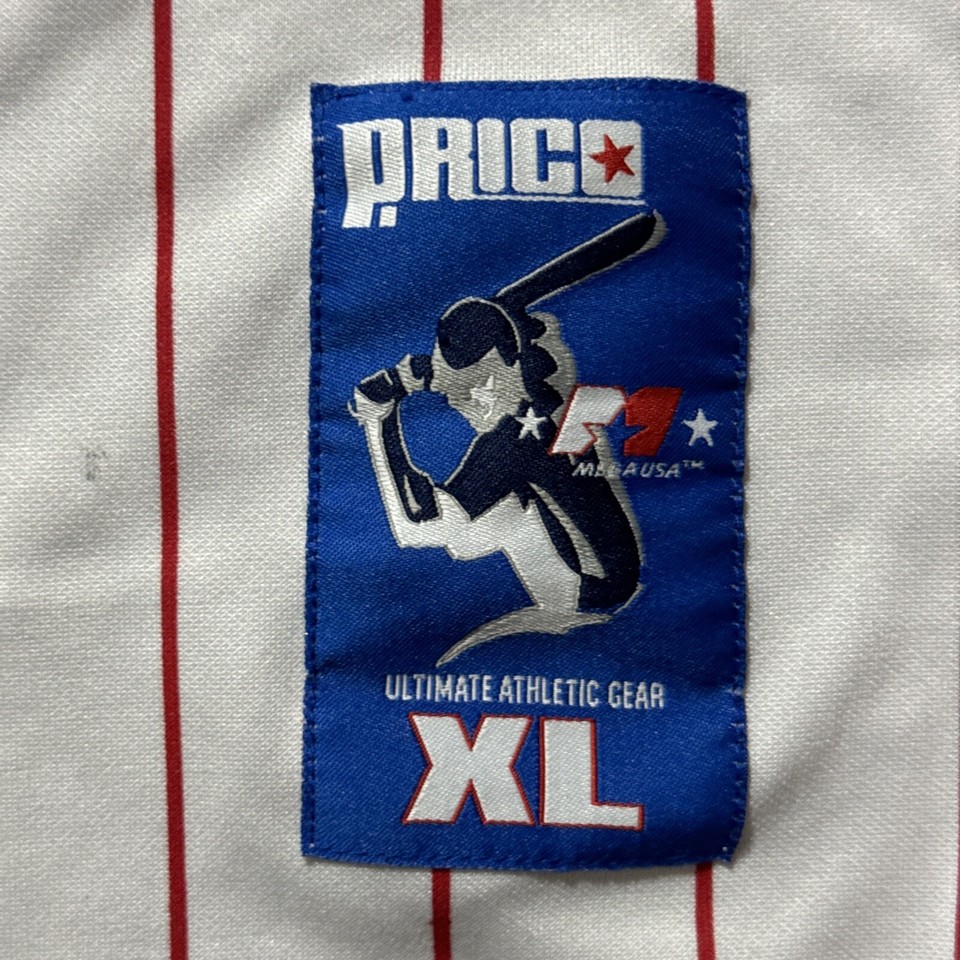 Vintage Puerto Rico MEGA USA Boricua Baseball White Jersey Size XL eBay