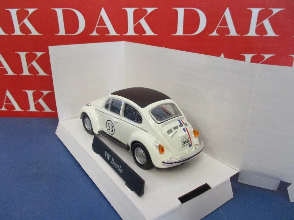 Die cast 1/43 Modellino Auto Volkswagen Bettle Kafer Maggiolino Herbie 53 - Immagine 3 di 4