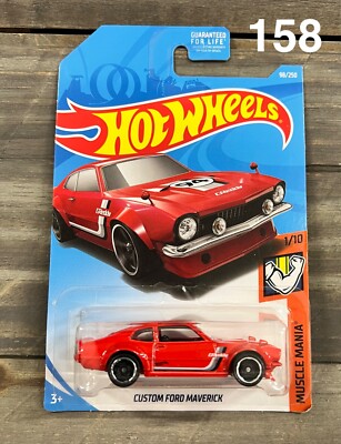 Hot Wheels Custom Ford Maverick HW Muscle Mania Red 2019 xploraf 158