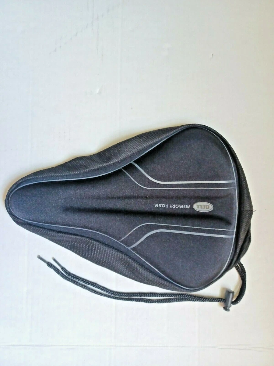 Bell Memory Foam Bike Seat Pad Cover Soft Anti slip Black NEW