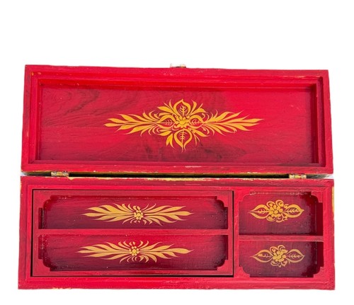 Jewelry Organizer with Compartments Camel Bone Wood Handmade Gift Trinket Box - Picture 11 of 16