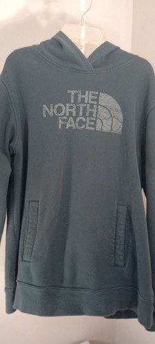 Felpa con cappuccio North Face grigia su bluastro ragazzo XL/TG 18/20 W5 - Foto 4 di 10