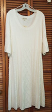 Pink Rose brand white sweater dress size 3x but looks smaller - NWT