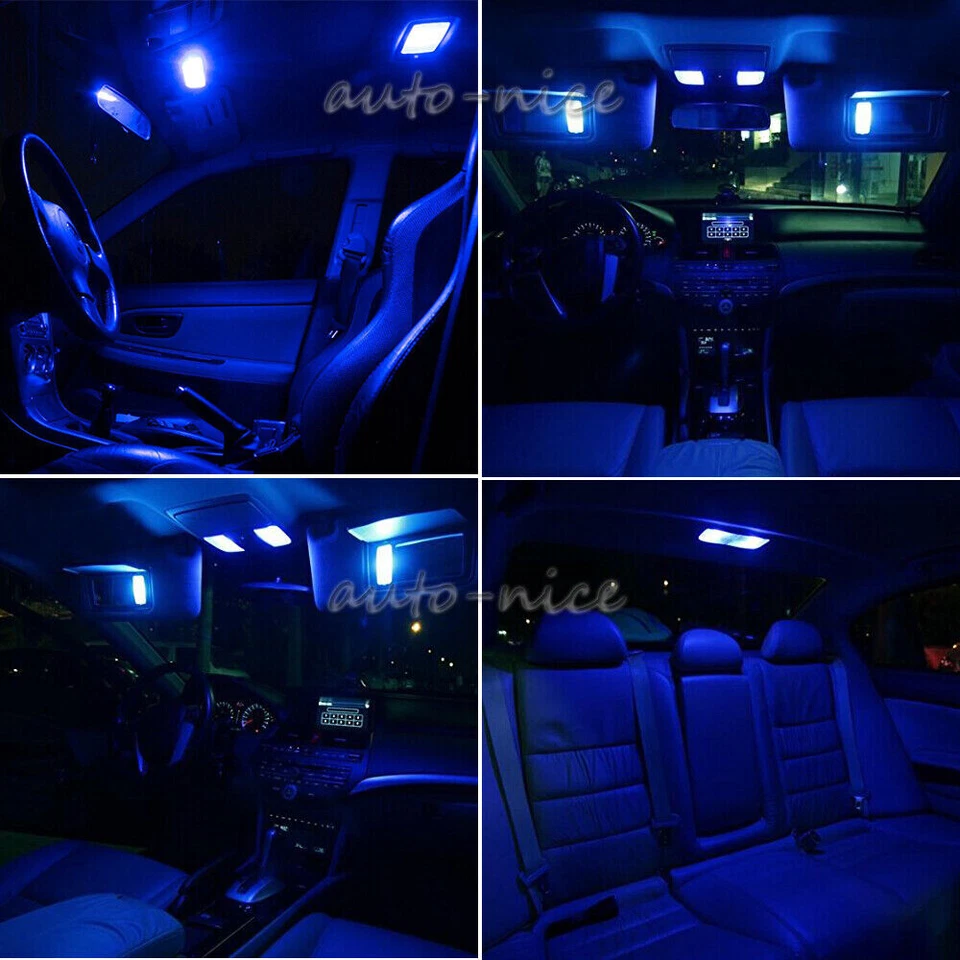 Kit de 13 luces interiores LED azules premium para Ford Crown Victoria 1998-2010 Foto 3 de 4