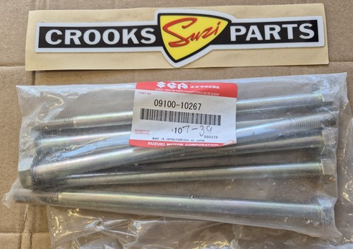 NOS 09100-10267 GT750 / AE50 Genuine Suzuki 10 x 185 mm Engine Mounting Bolt - 第 8/8 張圖片