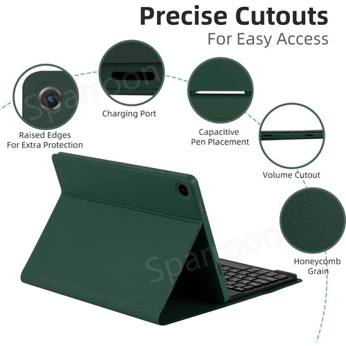 For Samsung Galaxy Tab A9 Plus 11"2023 Backlit Keyboard Leather Case Cove Mouse - Picture 14 of 64