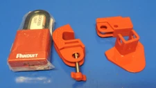 Panduit PSL-CBNT 'No Tool' Industrial Line Circuit Breaker Lockout W/ Lock & Key