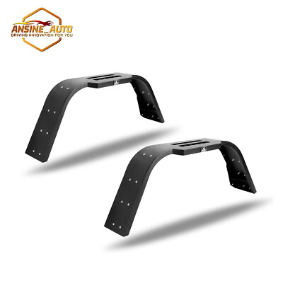 Rear Fender Flares for 19-25 Jeep Gladiator JT Powder Coated Steel
