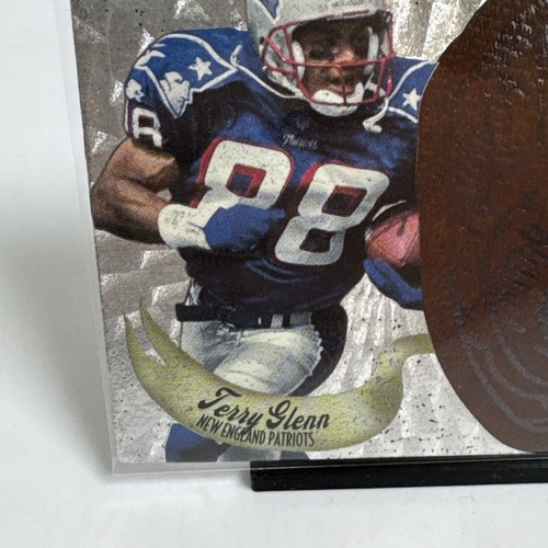 Tarjeta 1997 Playoff Contenders Troquelada Cuero Cascos Terry Glenn #17 Casi Nueva-Como Nueva - Imagen 5 de 11