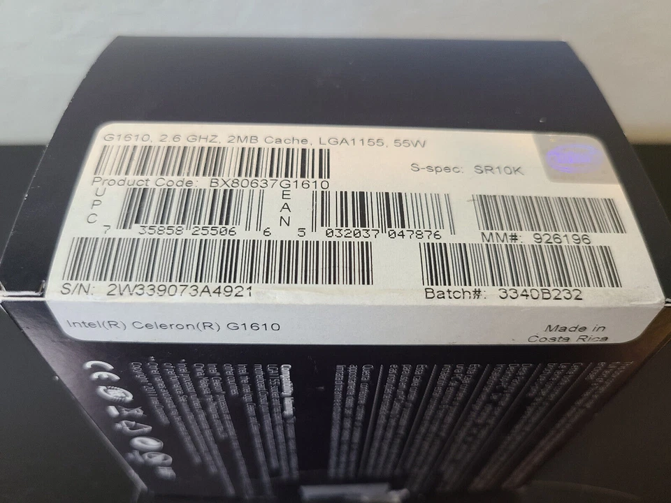 Intel Celeron G1610 2.6 GHz Dual-Core (BX80637G1610) Processor LGA 1155 *NEW* - Image 2 of 2