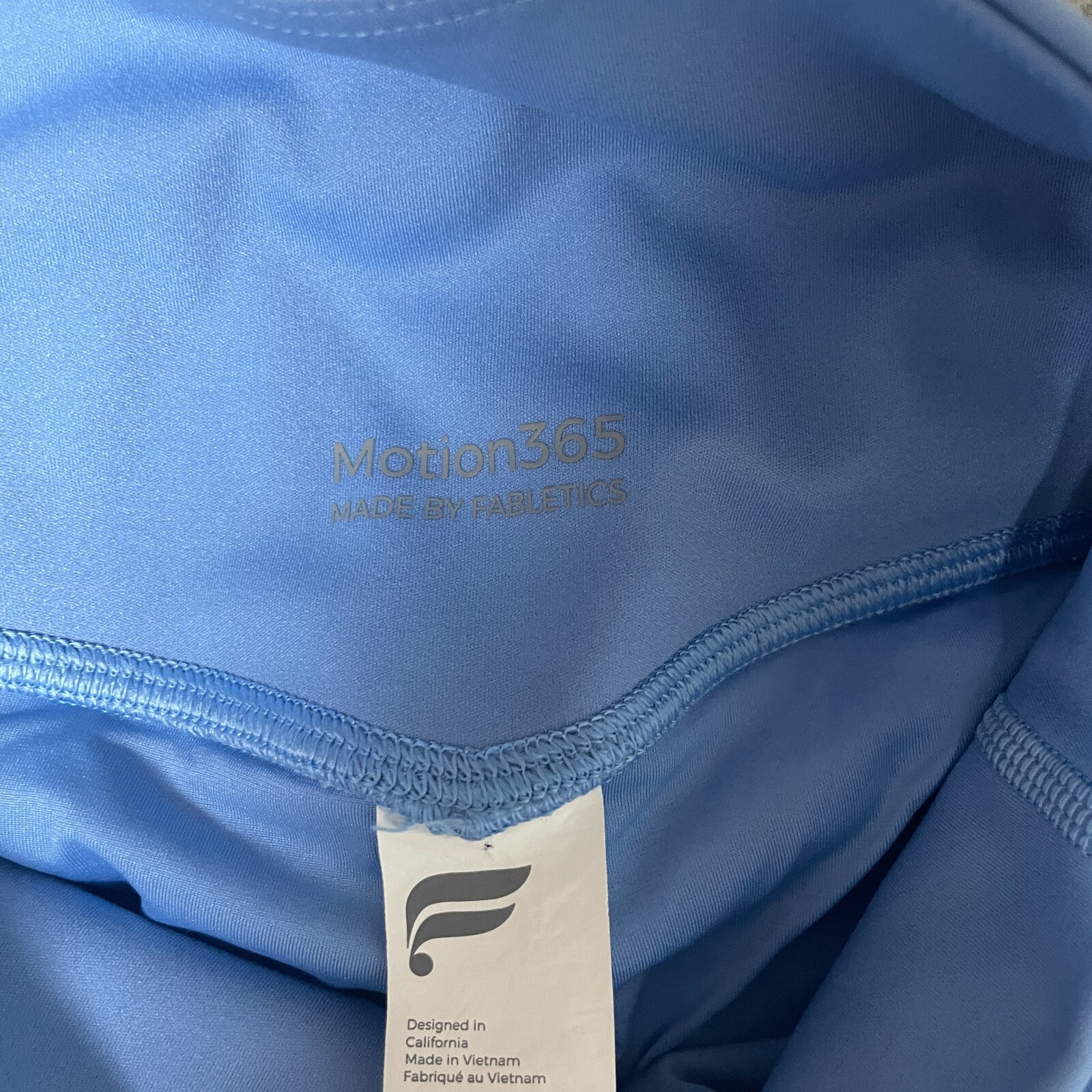 Fabletics High Waisted Size Small Light Blue ankl… - image 4