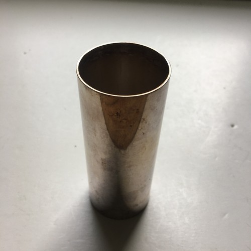 Vintage Silver Plate SPR Cylinder Liner Pen Holder Made in Switzerland IV 4"H
