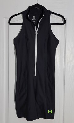 Under Armour Bodysuit Women's Size Small Black Always On Zip Up