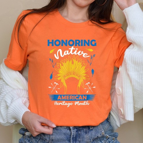 Honoring Native American Heritage Month T-Shirt For Men Women - Picture 21 of 21