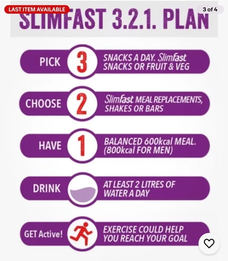 SLIMFAST SHAKE POWDER 16 SERVINGS for Balanced Diet Plan All flavors  - Image 2 of 3