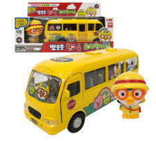 Pororo and Friends Kindergarten Bus Die Cast Toy Pororo figure Set Kids Toys